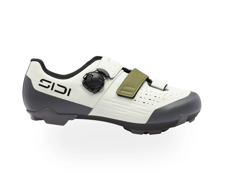 Sidi Silvis XC suola in carbonio Ice White - Olive Green / 40