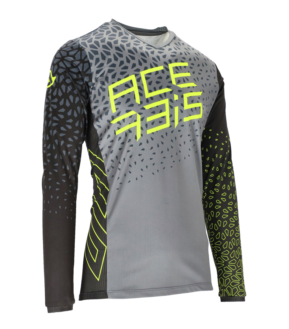 Maglia MTB Acerbis Winterfell grigio giallo - foto 1