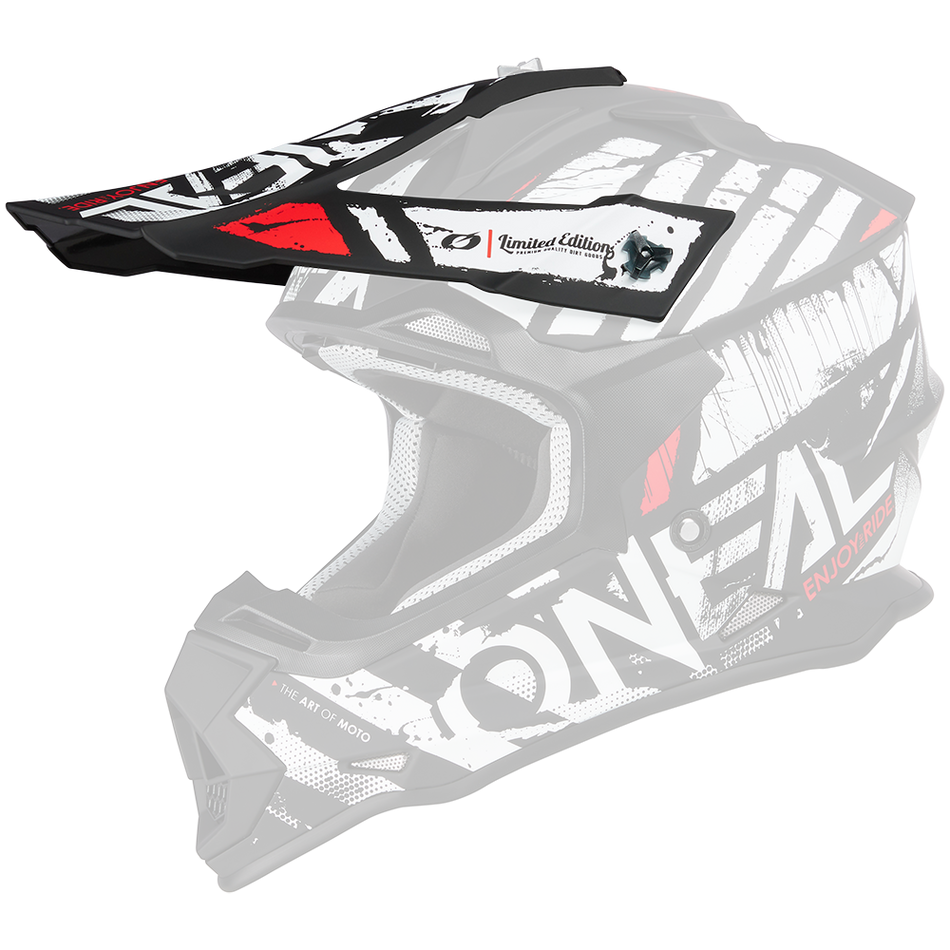 O'Neal 2SRS Glitch visiera ricambio Black/White / One Size