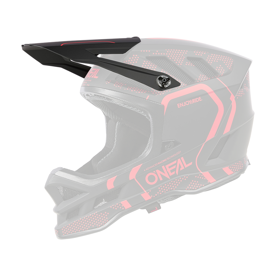 O'Neal Blade Polyacrylite Strike visiera Black/Red / One Size