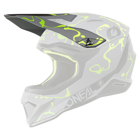 O'Neal 1SRS Splash visiera ricambio grigio/giallo neon / One Size - foto 2