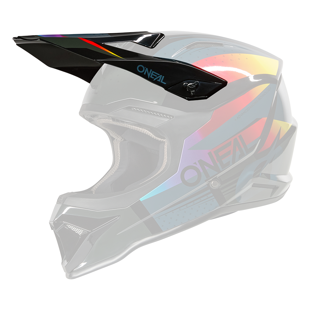 O'Neal RC 1SRS visiera ragazzi nero/multicolore / One Size