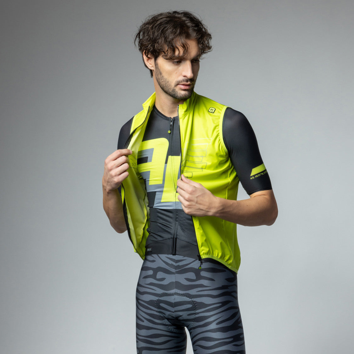 Alé Sauvage gilet ciclismo Verde Acido / S