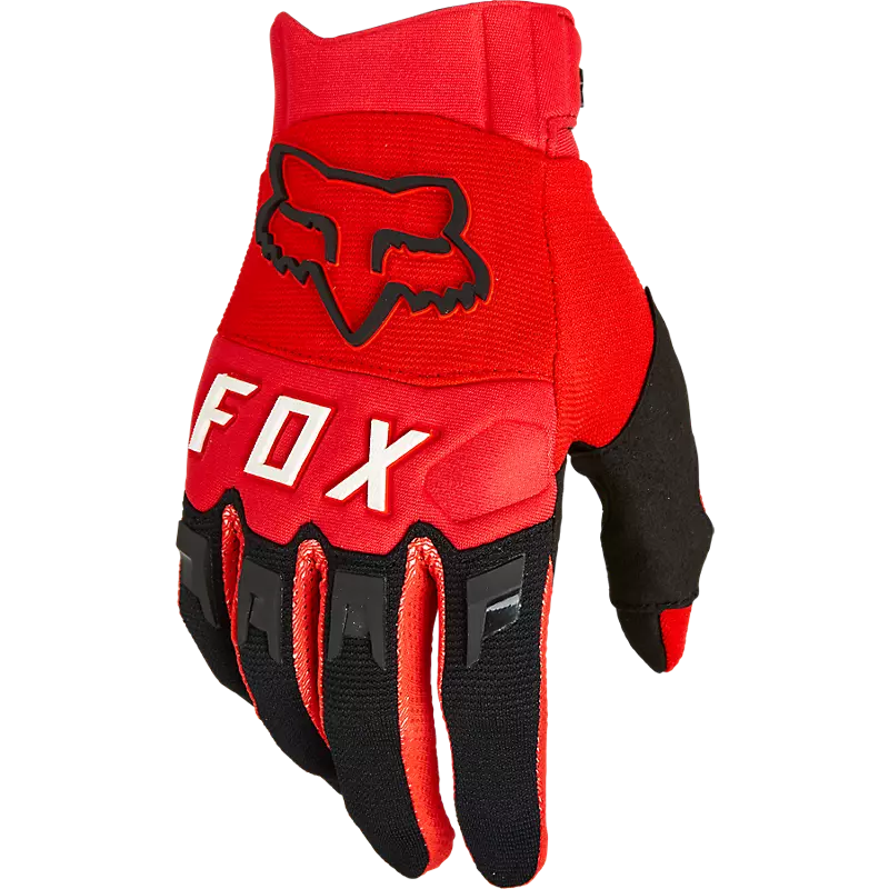 Fox Dirtpaw, guanti rosso e Black Edition Rosso / S