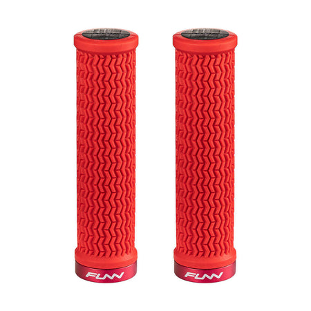 FUNN Manopola Holeshot 31mm con Collarino in Alluminio Rosso