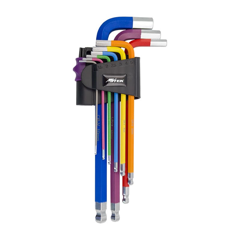 Mvtek brugole lunghe 1,5-10mm kit 9 pz