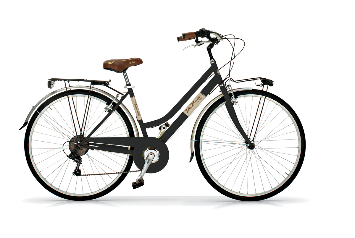 Velomarche Via Veneto Allure Lady 6V Nero polvere di caffè / 46