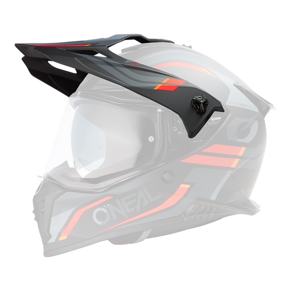 O'Neal A-srs Spike visiera ricambio Black/Gray/Red / One Size