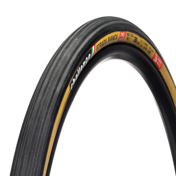 Challenge Strada Bianca Pro 700x36 / 700x40 700X36, SMARTPLUS, 260 TPI, SuperPolyester, TAN