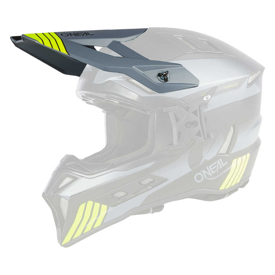 O'Neal Ex-srs Hitch visiera ricambio Black/Gray/Neon Yellow / One Size