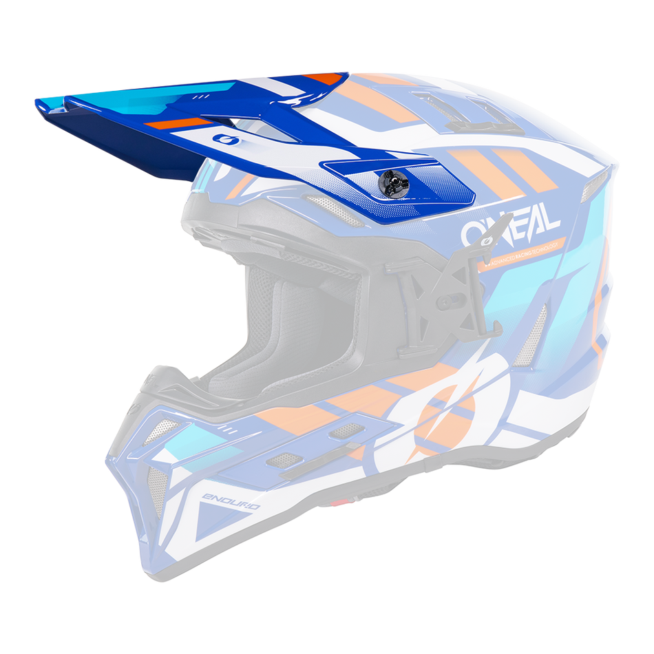 O'Neal Ex-srs Dust visiera blu/arancione / One Size