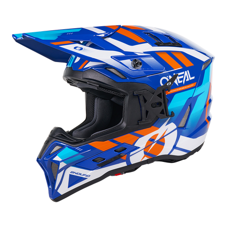 O'Neal Ex-srs Dust casco ECE-2206 blu/arancione / XS