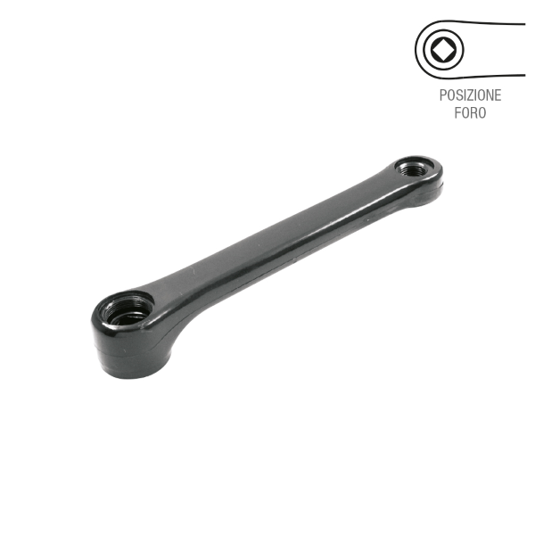 Easy pedivella sinistra perno quadro 170 mm, nero