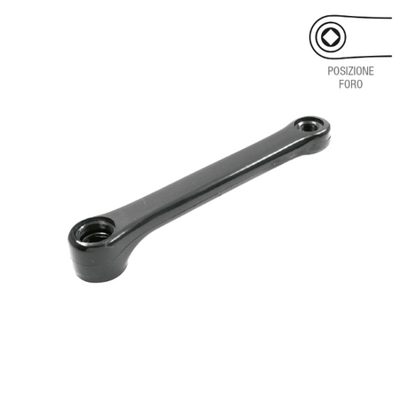 Easy pedivella sinistra perno quadro 170 mm, nero