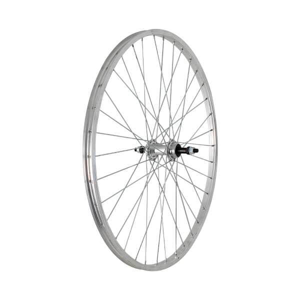 Easy ruota posteriore MTB 26x1,75 Perno 3/8, sfere, mozzo alluminio 7/8 V, cerchio alluminio - foto 3