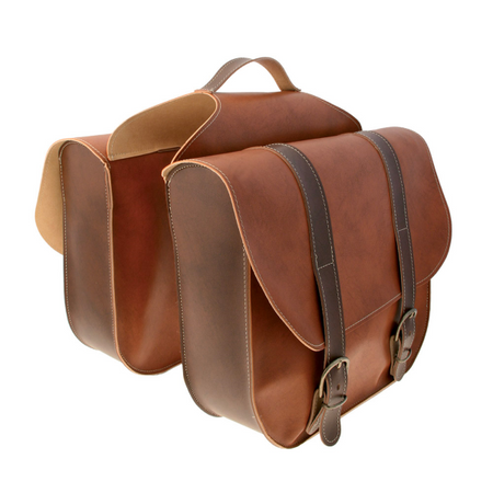 Easy borsa bisaccia ecopelle marrone - foto 2