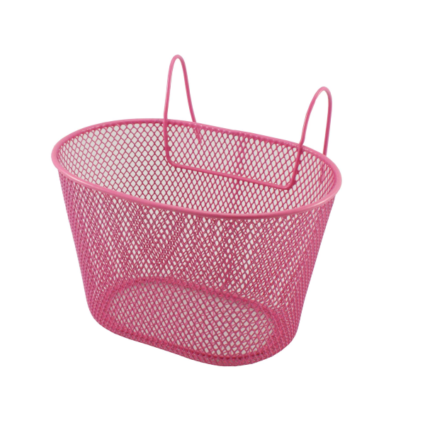 Easy Junior cestino ovale con ganci rosa