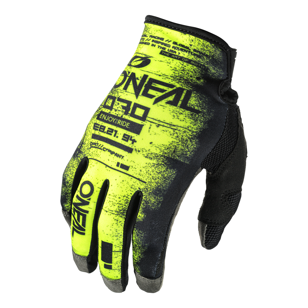 O'Neal Mayhem Scarz guanti MTB Black/Neon Yellow / S