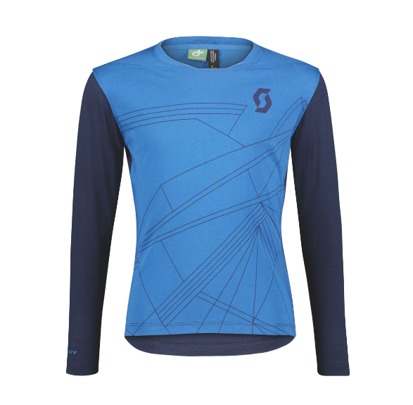 Scott Trail 10 Dri Junior maniche lunghe M / Storm blue/Midnight blue