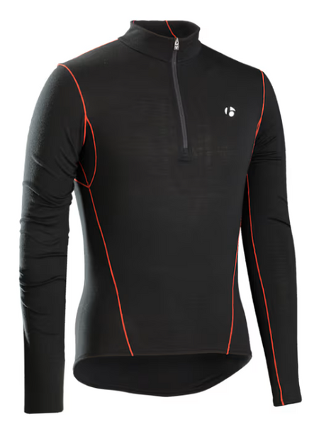 Bontrager B3 sottomaglia zip 1/4 Nero / XS
