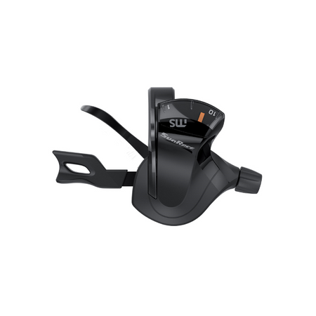 Sunrace MS comando cambio Shimano 2x, sinistro, collarino, con display, nero - foto 2