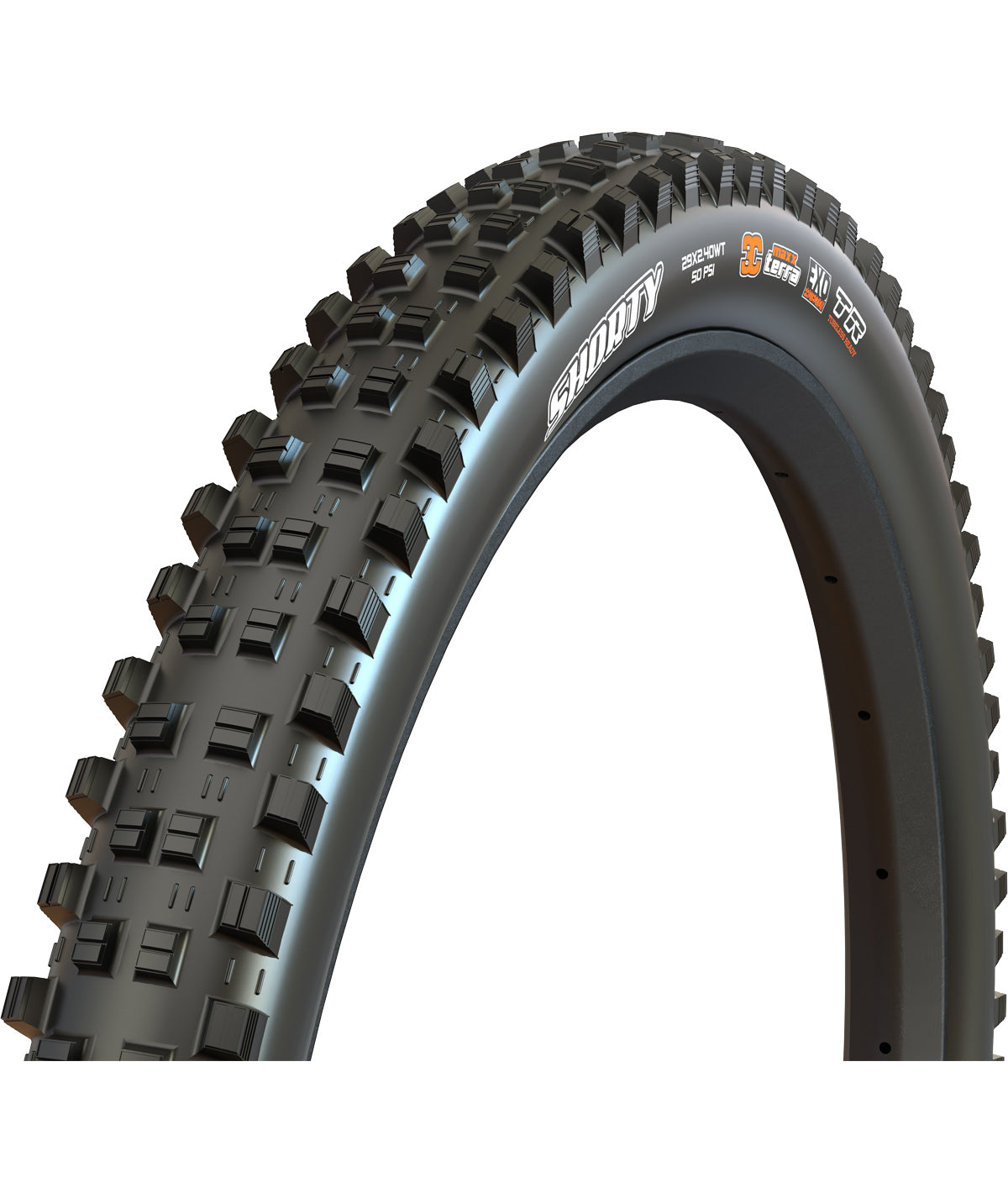 Maxxis Shorty 2.40 WT tubeless ready 29 x 2.40WT - 2 x 60 TPI - 3C MaxxGrip -  3C/TR/DH casing - foto 4