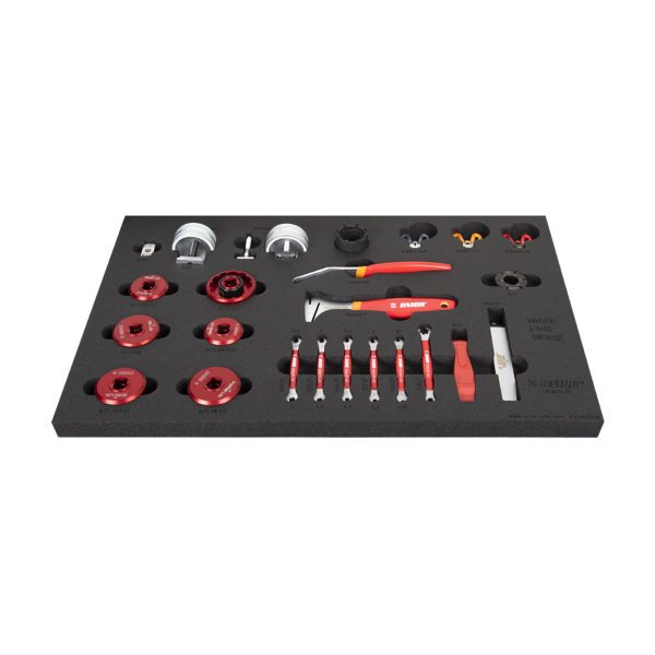 Unior Set utensili 1600SOS18-US in vassoio SOS per cassettiera stretta