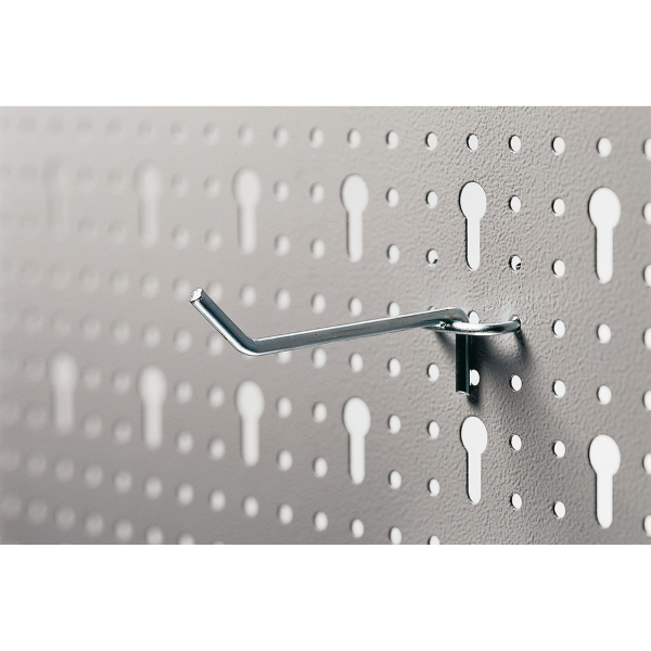 Unior 997.1 ganci per pannelli forati 80 mm, confezione 10 pezzi