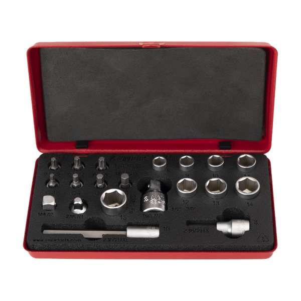 Unior 1782 bit e bussole 1/4" 3/8" 3/8" 1782
