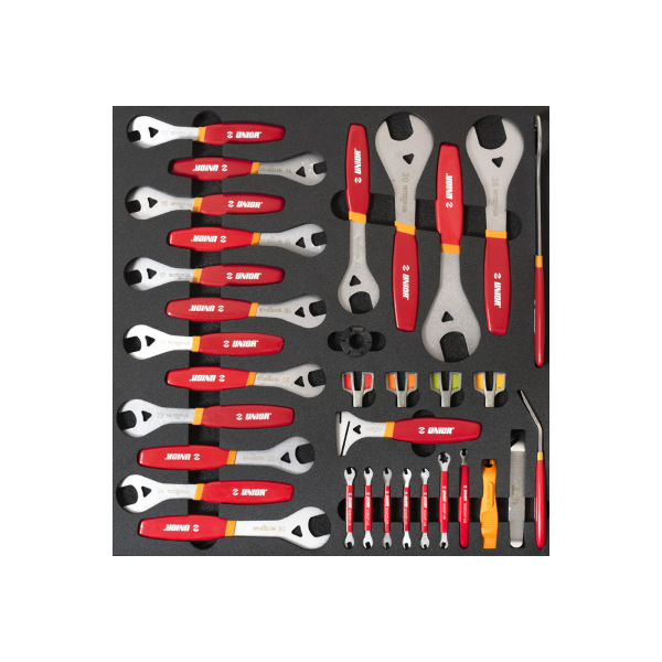 Unior Set utensili SET3-2600AC in vassoio SOS per cassettiera larga attrezzi ruote