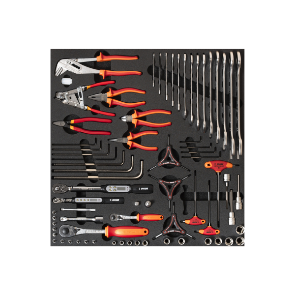 Unior Set utensili SET4-2600AC in vassoio SOS per cassettiera larga attrezzi di serraggio e pinze