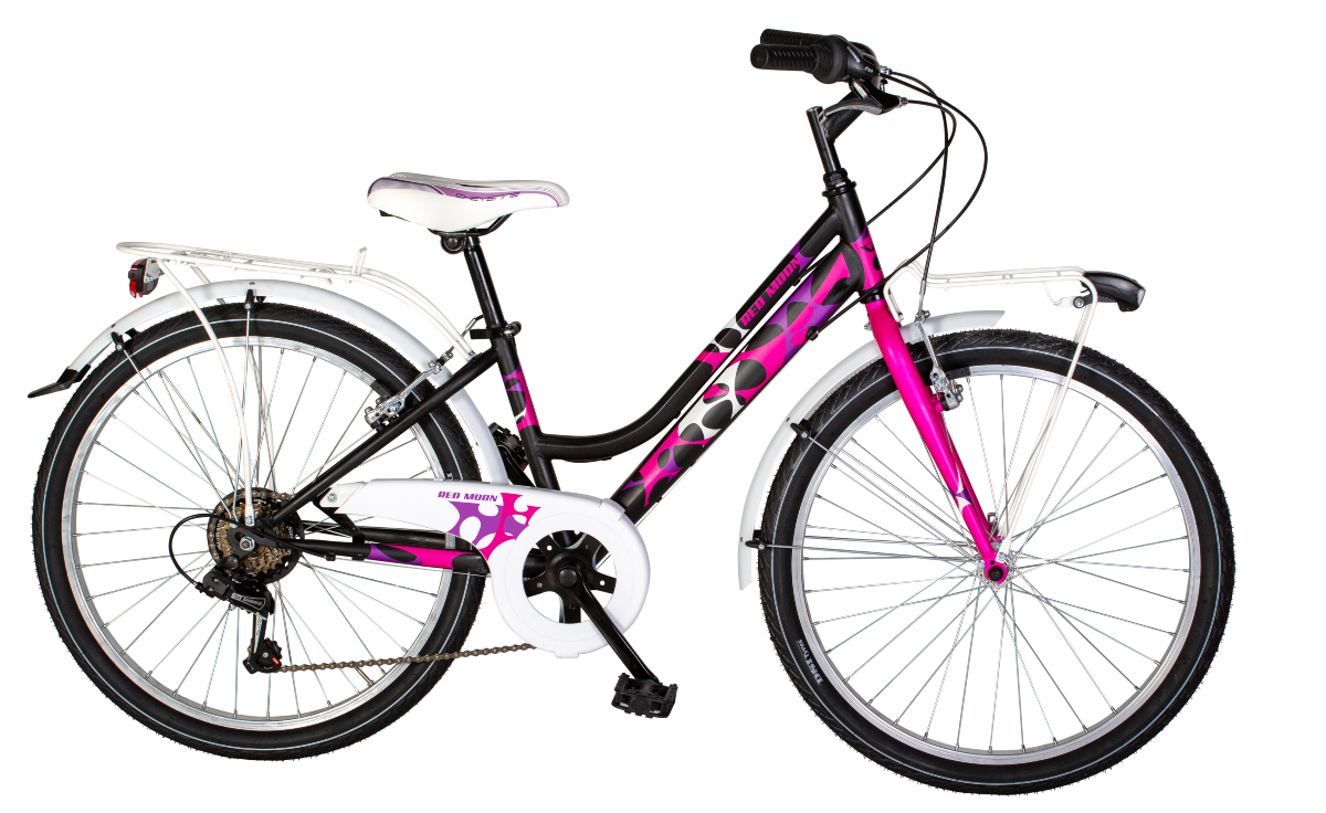 Velomarche City Redmoon Lady 24" 6V Nero