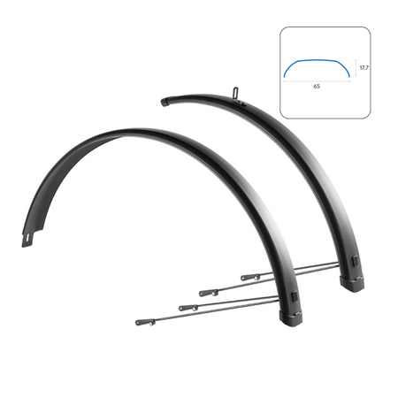 Wag Trekking 65 alluminio 27,5"-29" 27,5"-29" x 65 mm, nero opaco