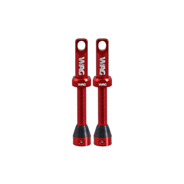 Wag valvole tubeless alluminio 44 e 80mm 44mm, rosso - foto 2