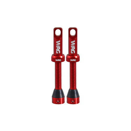 Wag valvole tubeless alluminio 44 e 80mm 44mm, rosso - foto 2