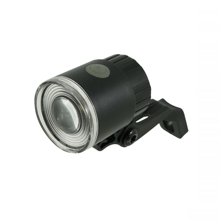 Wag Round luce anteriore nera nero, con elastico per attacco al manubrio