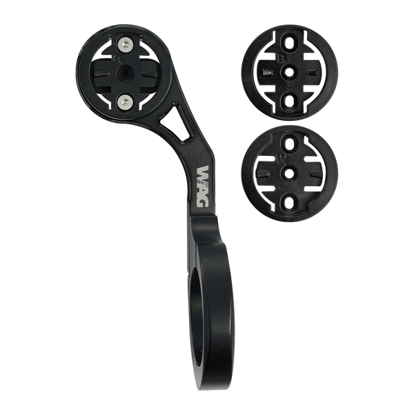 Wag supporto ciclocomputer 31,8 mm compatibile Garmin/Bryton/Wahoo, nero