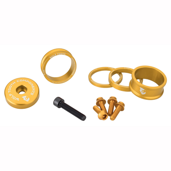 Wolftooth kit spessori e viti anodizzati ORO - foto 4