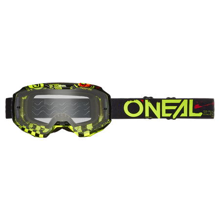 O'Neal B-10 Attack V.24 antiappannante Black/Neon Yellow - Clear - foto 3
