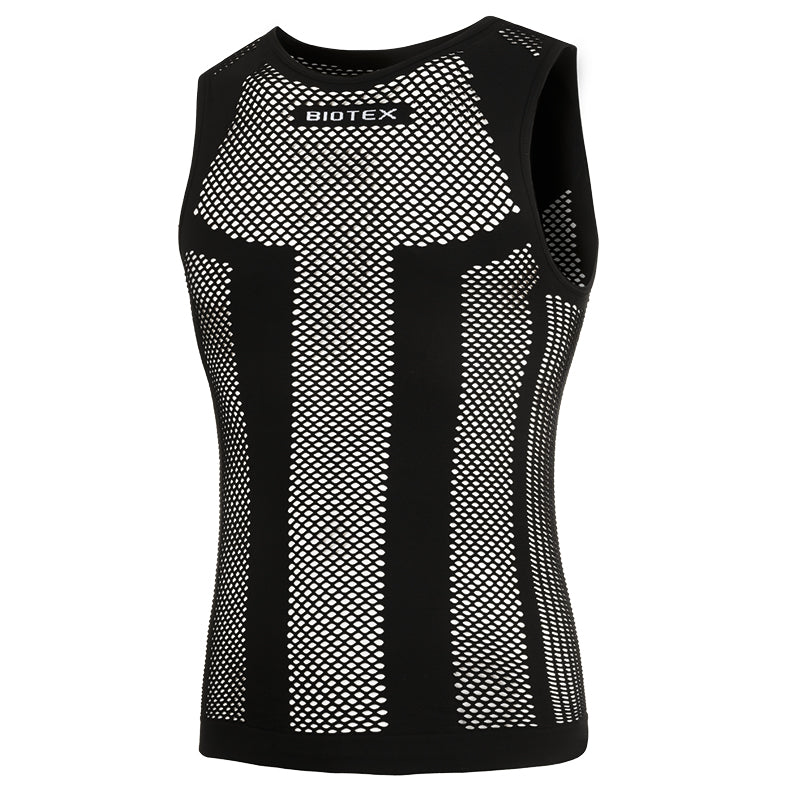 Biotex Piuma canotta intima in rete Nero / I