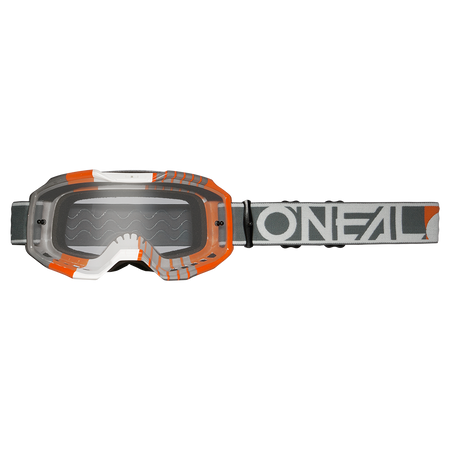 O'Neal B-10 Duplex V.24 maschera White/Gray/Orange - Clear - foto 3