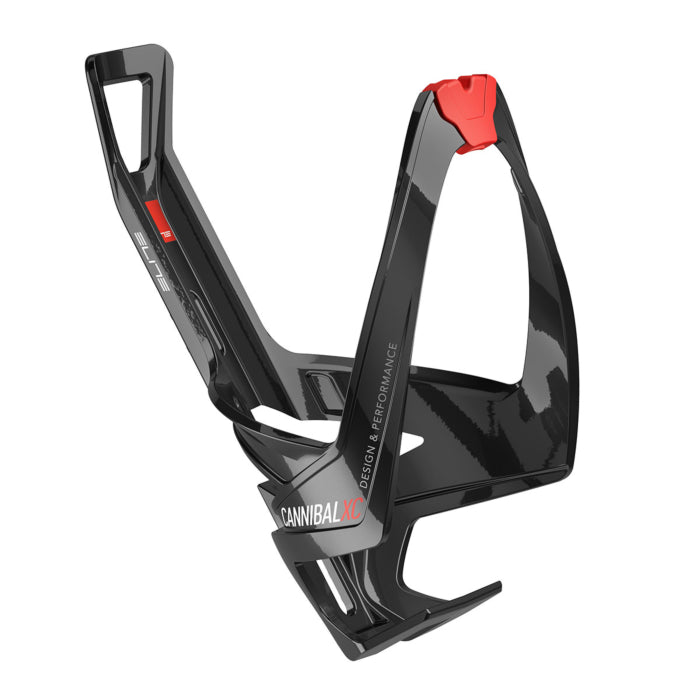 Elite Cannibal XC portaborraccia Nero Lucido-Grafica Rossa