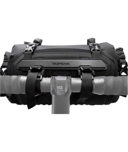Borsa Al Manubrio Impermeabile Topeak FrontLoader 8L Con Cinturini In Velcro E Fibbie Nere - foto 2