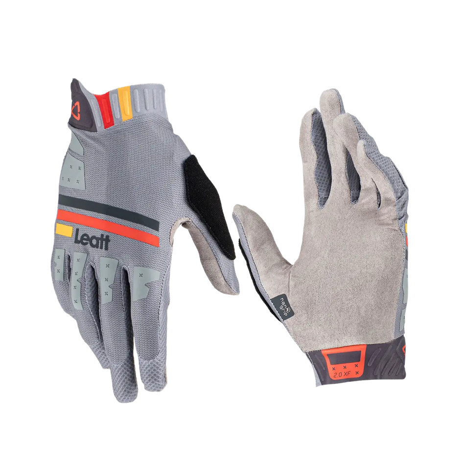 Leatt 2.0 X-Flow guanti MTB Titanium / M
