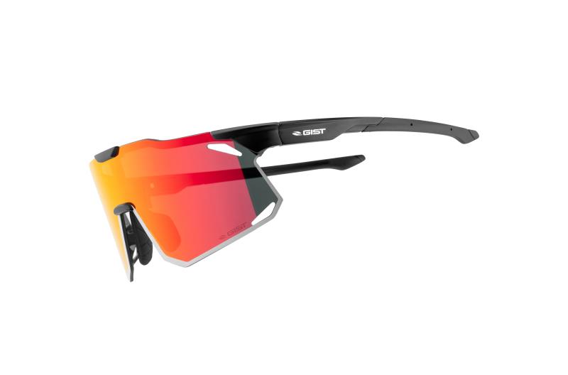 Gist Eclipse occhiali Nero-Lente Rossa