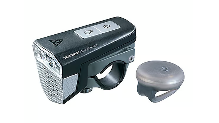 Topeak SoundLite USB Frontlicht mit Tonsensor