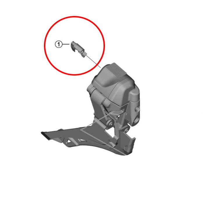 Copri Spinotto Per Deragliatore Anteriore Shimano Dura Ace DI2 FD-R9250 12v - foto 2