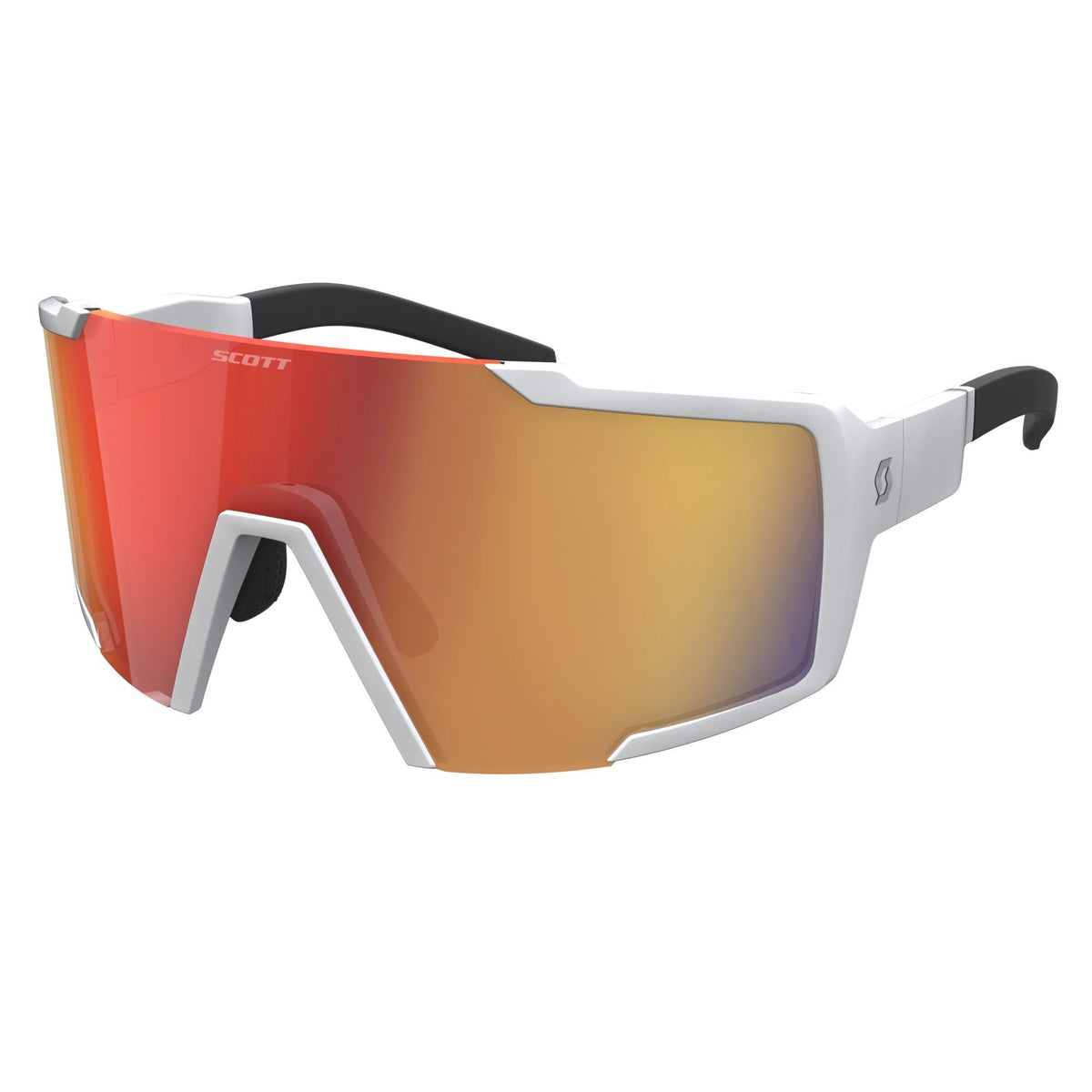 Scott Shield Compact White Matt-Red Chrome - foto 4