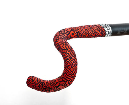 Bike Ribbon Maze nastro manubrio EVA 3 mm Nero Rosso